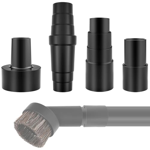 SATUY 4Pcs Universal Vacuum Hose Adapters | Reducer Attachment | 2-1/2 to 1-1/4 1-3/8 to 1-1/4 32mm to 35mm | Multi-Layer Adapter | For Wet Dry Vacuums
