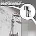 Faucet Adapter Kit – 360° Adjustable Stainless Steel Swivel | Angled Elbow Connector, Durable Bathroom Fixture, Easy Clean Store Component, Flexible Showering Tool