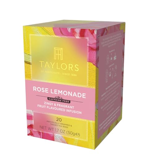 Image of Taylors of Harrogate Rose Lemonade Herbal Tea Bags, 20ct (Pack of 6)