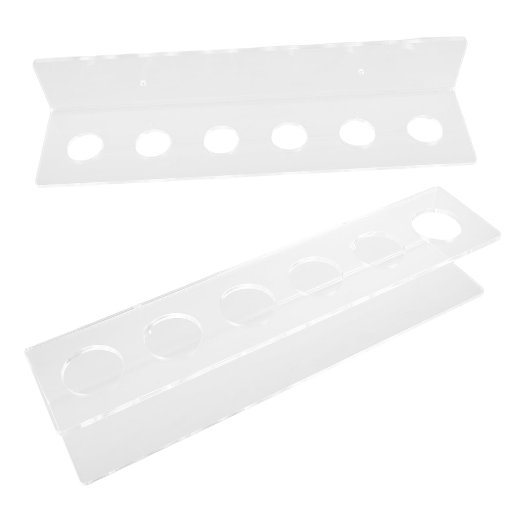 BESPORTBLE 2Pcs Wall Mounted Acrylic Rack Holds Billiard Sticks Durable Design for Space Saving Organization Club and Bar Use