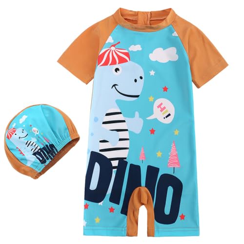 Image of Baby Bucket Swimsuit for Boys | Swimwear with Cap | Swimming Costume | Swimwear and Beachwearr