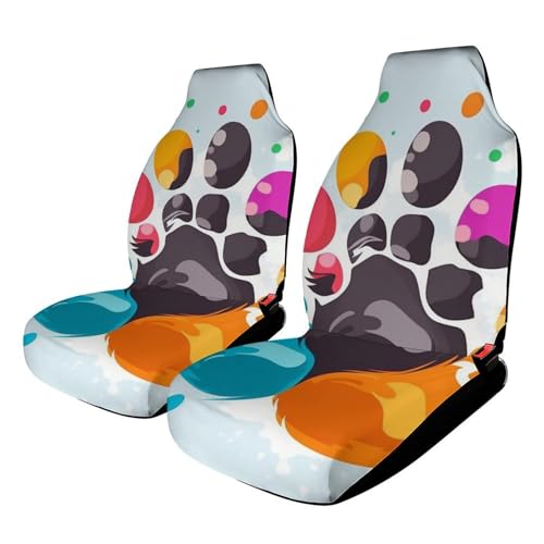 Housse de siège auto patte de chat colorée pour préserver votre voiture lors des trajets