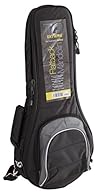 Heavy duty flatback mandolin gig bag Made from black woven nylon with 20mm heavy duty padding Music and accessory pocket Heavy duty zips with tie grips Padded handles