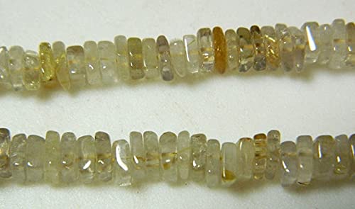 Rutile quartz spacer beads heishi 5mm pour espacer et valoriser vos lignes de colliers