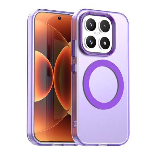 Image of for Xiaomi 17 Case Magnetic Case Anti Drop Hybrid Phone Back Cover - Purple