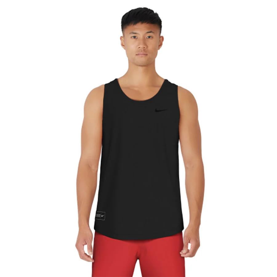 Camiseta de malla transpirable y bañador Nike negro para bebé niña cómoda
