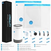 3D Drucker Filament Aufbewahrungsbeutel Vakuum versiegelt Kit, 8PCS Filament Aufbewahrungsbeutel Kit mit elektrischer Pumpe, Creality 40 x 40cm wiederverwendbare Vakuum Aufbewahrungsbeutel – Ansicht 7