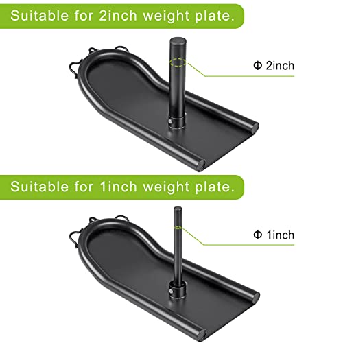 Kipika Weight Fitness Strength Training Sled, Speed Training Sled For Athletic Exercise, Speed Improvement, Easily Through Obstacles, Suitable For 1” & 2“ Weight Plate #TOP4