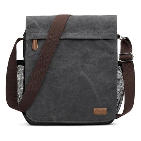 S-ZONE Medium Messenger Bag with Tablet Compartment Cover