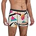 Hcpwzrf Memphis Fashion Style Geometric Men'S Breathable Boxer Shorts With Elastic Waistbandmedium Black
