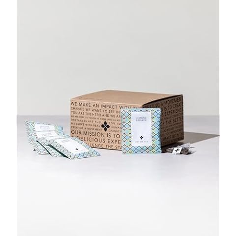 Art of Tea | Organic Jasmine Reserve (Jasmine Tea) | 50 Eco Friendly Pyramid Tea Bag Sachets Cover