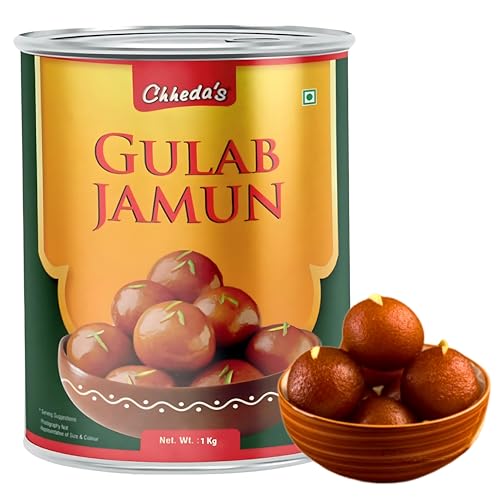 Image of Chheda's - Gulab Jamun - Indian Sweets - Tin Sweets - Festive Gift Pack - 1000 Gm Pack of 1