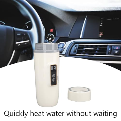 Tetera eléctrica de viaje portátil 350ml beige miniatura 5