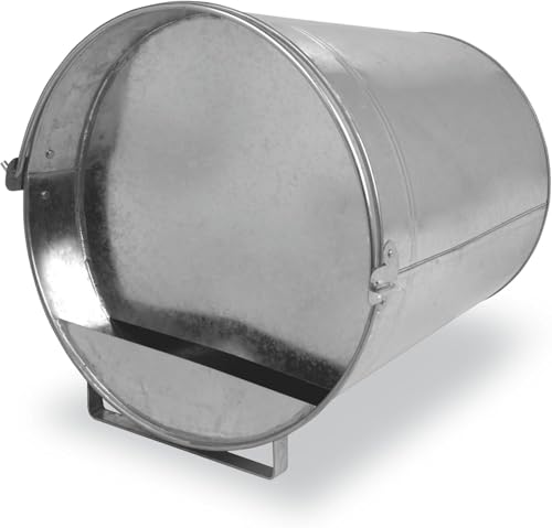 Agrarzone Abreuvoir métallique pour Poules galvanisé 7 litres - Inoxydable et Facile à remplir - Abreuvoir pour Poules, Canards et oies