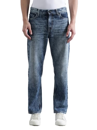 Image of BENE KLEED Men Solid Shaded Relaxed FIT 100% Cotton Jeans