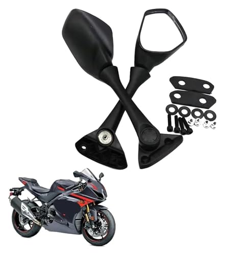 Espejos Moto Manillar con acabado aerodinámico para Suzuki GSXR1000 3
