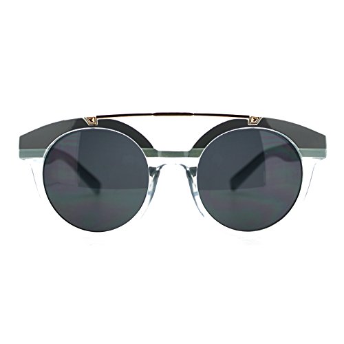 Retro Hipster Fashion Sunglasses Womens Round Top Metal Bar Frame UV 4002