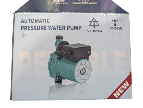 Image of 120W SUPER SILENT Inline Automatic Water Pressure Pump With Wall Mounting Bracket Suitable for Hot Water Circulation, Washing Machine, RO & Shower