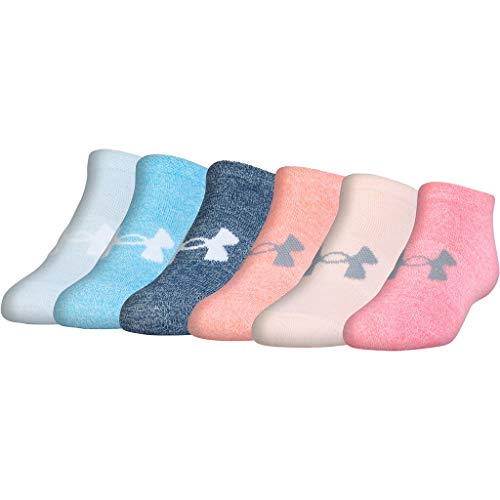 Under Armour Girls Essential No Show Socks (6 Pack)