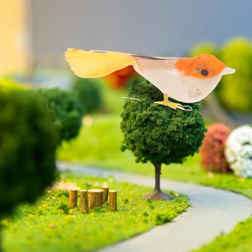 Pájaros artificiales de espuma realistas para decoración de jardín y manualidades DIY 6