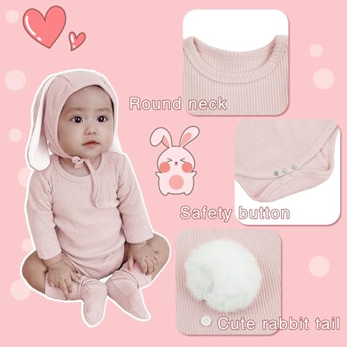 Disfraz de Bebé Conejo 3 Pzas 0-6 Meses AGQT miniatura 3