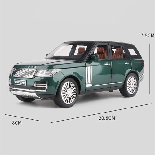 Image of Die Cast Car Metal 1:24 Big Scale Model Refender Alloy Diecast Metal Openable Door Toy Car With Light Sound Pullback Toy Car For Kids Best Gifts Toys For Boys-B, Multicolor