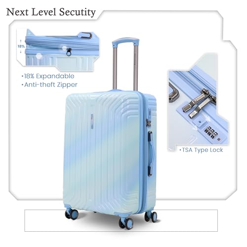 Image of The Wonder Luggage Trolley Bags | 360 Disc Spinner Wheels | Polycarbonate Expandable Suitcase, Lightweight Durable Hard Shell, TSA Type Lock, 360 Disc Spinner Wheels