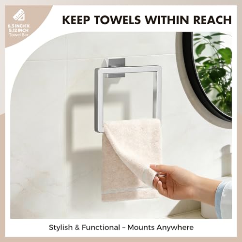 Image of 10-Pieces Brushed Nickel Bathroom Accessories Set, 24 Inch Towel Bar Set