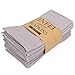INFEI Solid Color Cotton Linen Blended Thin Dinner Cloth Napkins - Set of 12 (40 x 40 cm) - for Events & Home Use (Light Grey)