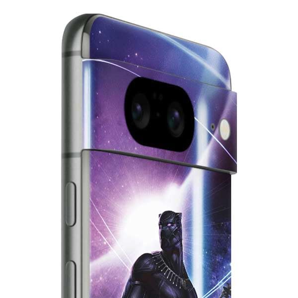 Skinit Decal Phone Skin Compatible with Google Pixel 8 - Officially Licensed Marvel Black Panther Intergalactic Empire of Wakanda Design