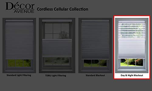 Decor Avenue Custom Cordless 48 3/4 W X 30 To 36 H Crystal Day/Night Cellular Shade Inside Mount #TOP4
