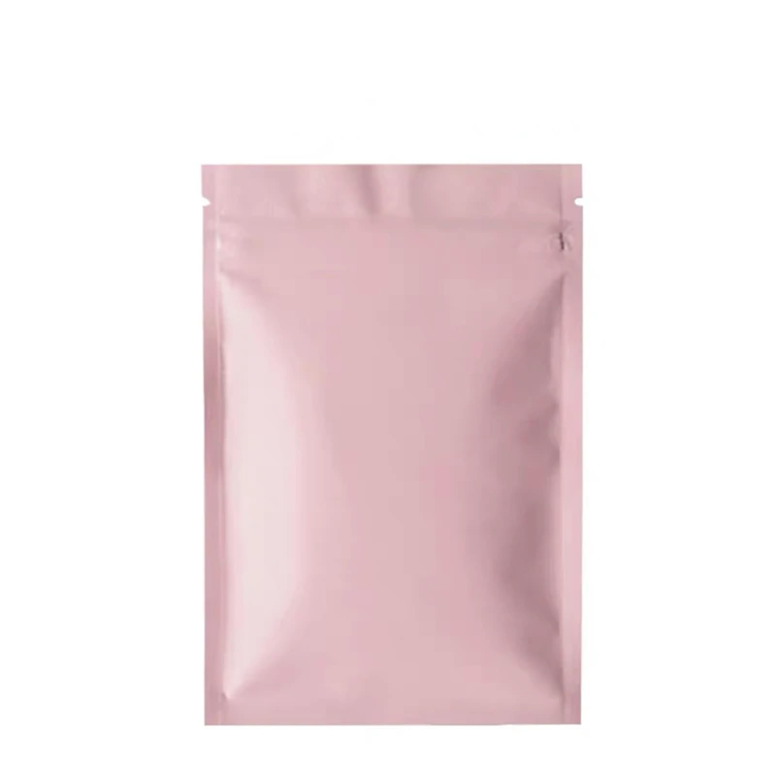 sacchetti con chiusura a zip, Confezione da 50 sacchetti con chiusura lampo in alluminio for alimenti, multicolore, varie misure(Light Red,10x15cm)