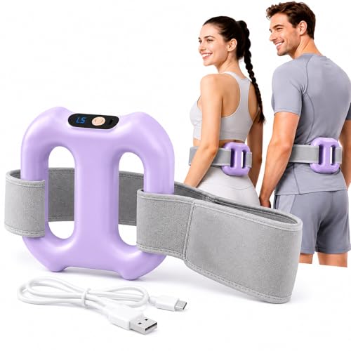Image of PANCA Percussion Muscle Ring Massager with Adjustable Belt, Portable Electric Full Body Massager for Waist, Back, Legs & Shoulder Relaxation, Vibration Fascial Massage Tool with Auto Off