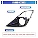 Winjet Fog Light Bezels For 2013 2014 2015 2016 Toyota 86/Scion FR-S,Black PC Material Fog Light Cover Replacement A Pair Fog Light Bezel Cover Driver & Passenger Side Fog Lamp Bezels