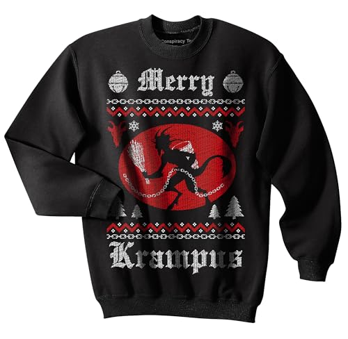 Conspiracy Tee Krampus Ugly Christmas Sweater (Sweatshirt), Christmas, Saint Nicholas, Chains, Europe, Goat - Main Image