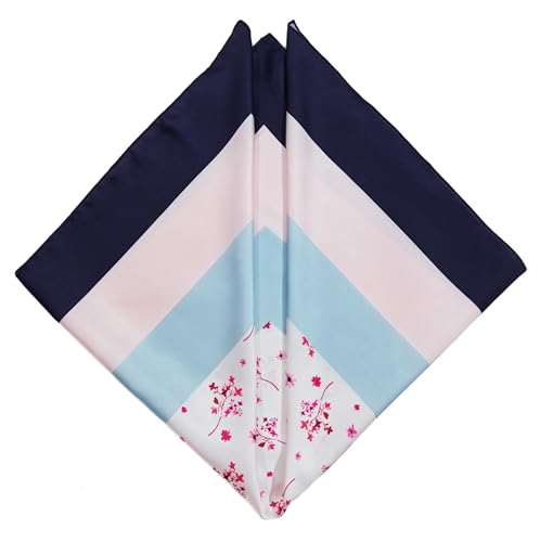 Image of Satin Silk Small Square Scarf for Women, Printed Soft and Comfy Neck Head Tie Scarf Bandana