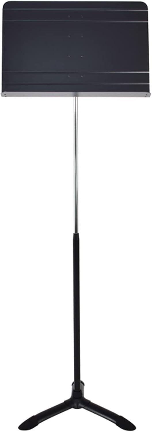 Extra Tall Sheet Music Stand, Lightweight Black Aluminum, Floor Standing Sturdy Compact Drum Viola Books Holder Support, Adjustable Height