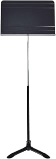Extra Tall Sheet Music Stand, Lightweight Black Aluminum, Floor Standing Sturdy Compact Drum Viola Books Holder Support, Adjustable Height