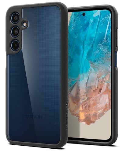 Spigen Essential Sand Blast Back Cover Case Compatible with Samsung Galaxy M35 5G (TPU | Matte Black)- Best and cheap mobile covers in India