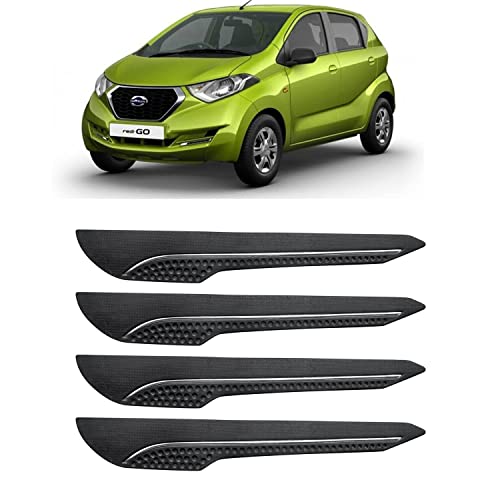 Image of AOSIS-Car Bumper Protector /Bumper Guard for Datsun redi-GO with Single Chrome Stripe (4-Pcs)