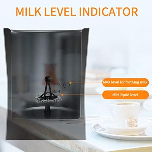 Milk Warmer, Morpilot 4 in 1 Automatic Milk Frothers|Hot & Cold Milk Foamer| Electric Milk Steamer, 240ml, 400w, Strix Temperature Controls, Silent Operation, for Coffee, Hot Chocolate, Cappuccino