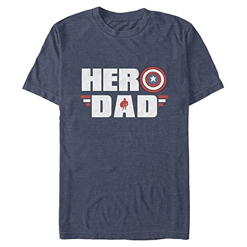 T-shirt Marvel bleu marine manches courtes haut décontracté week-end 3XL