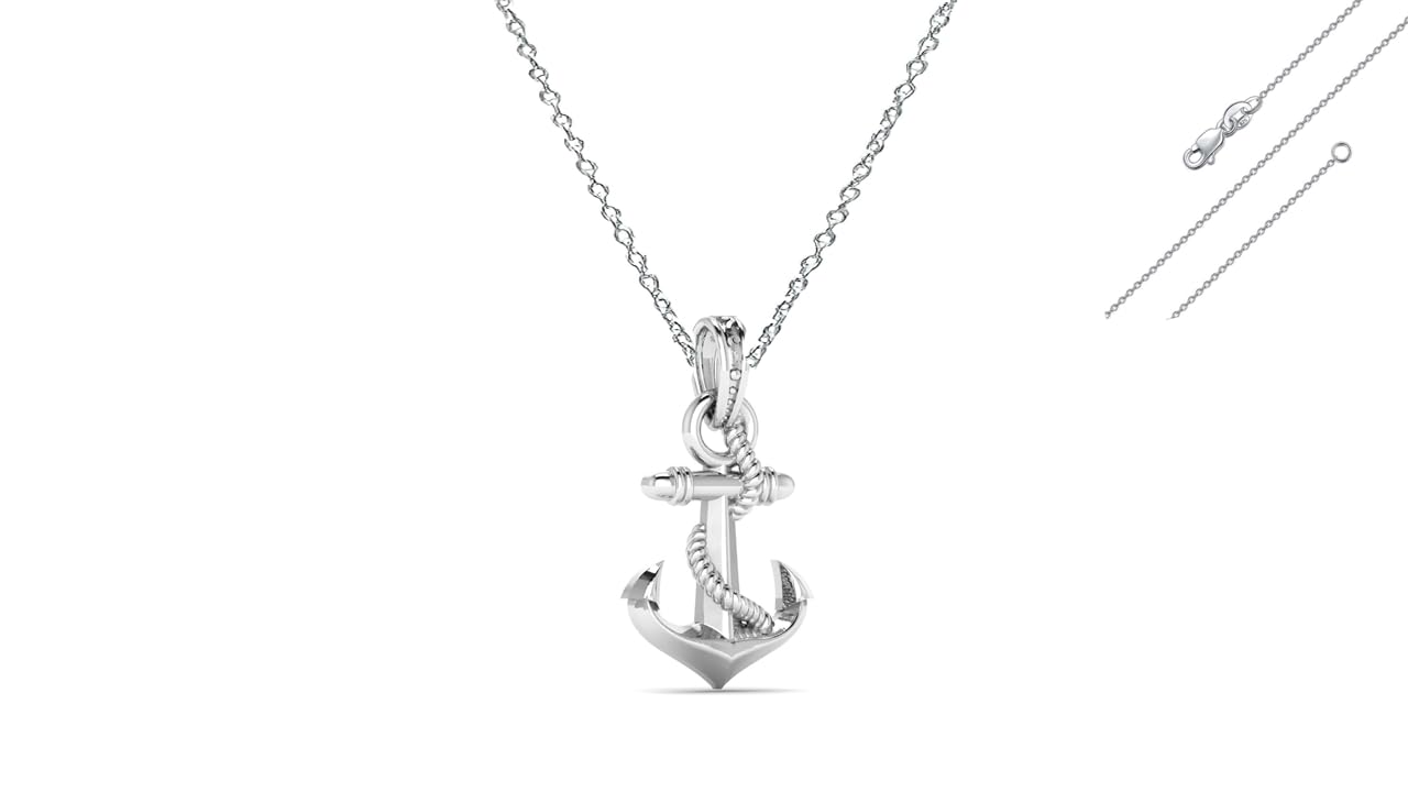 AKSHAT SAPPHIRE Ship Anchor Chain Pendant (Pendant with Anchor Chain-22 inches) for Men & Women Pure Silver Stylish and fashionable ship anchor chain Locket for Good Health & Wealth - MPSA7263 (B0CBCNDMNB) Amazon Price History, Amazon Price Tracker