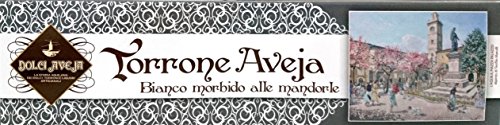 Dolci Aveja - 5x180gr Nougat moelleux, blanc aux amandes entières et miel, produit artisanalement en Italie