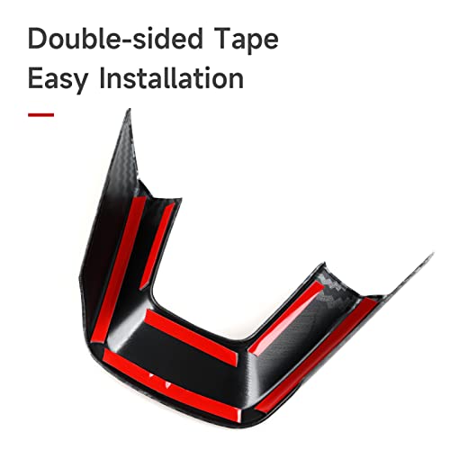 Image of Car Steering Wheel Decals for 2022-2026 Honda Civic 11th Gen Accessories ABS Carbon Fiber Stickers