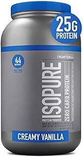 Isopure Zero Carb, Vitamin C and Zinc for Immune Support, 25g Protein, Keto