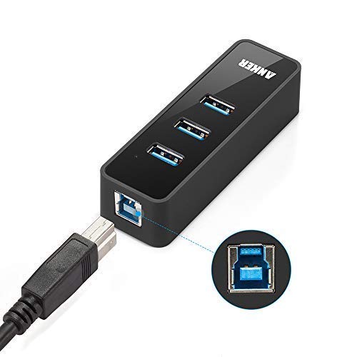 image for Anker 3-Port USB 3.0 HUB with 10/100/1000 Gigabit Ethernet Converter (