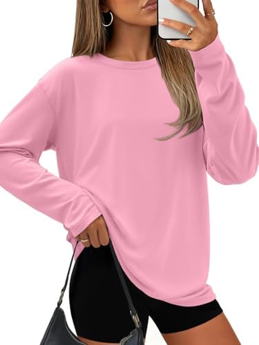 ATHMILE Womens Oversized T Shirts Loose Fit Crewneck Short Sleeve...