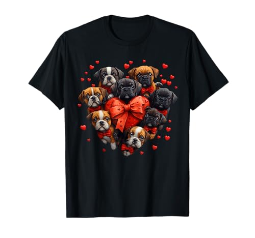 Cute Beagle Dog Valentines Day Love Heart for Dog Lovers Camiseta