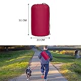 XIAPIA wasserdichte Hundematte für Outdoor, Waschbare Hundematte für Unterwegs, Antistatik, Hygienisch, Faltbares Hundebett, Große Reisedecke für Haustier 110x68 cm (Rot/Grau)
